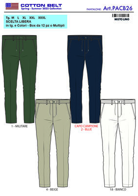 MEN'S TROUSERS PACB26 Tellini S.r.l. Wholesale Clothing